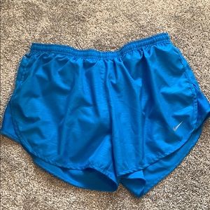 Blue Nike shorts